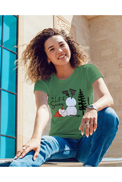 MVRDAR Tricou de Craciun unisex din 100% bumbac pentru femei si barbati