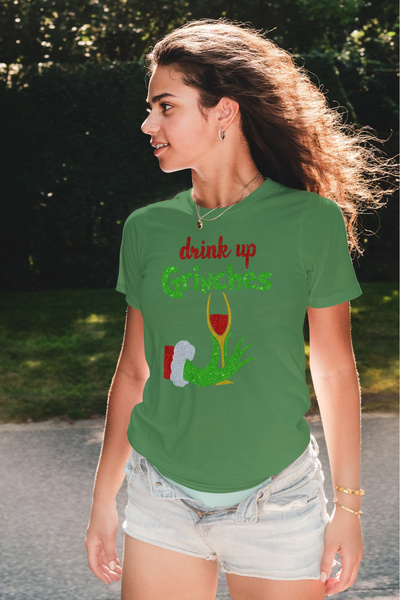 MVRDAR Tricou de Craciun unisex din 100% bumbac pentru femei si barbati