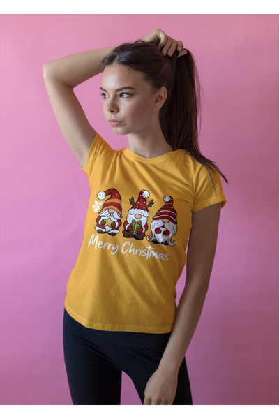 MVRDAR Tricou de Craciun unisex din 100% bumbac pentru femei si barbati