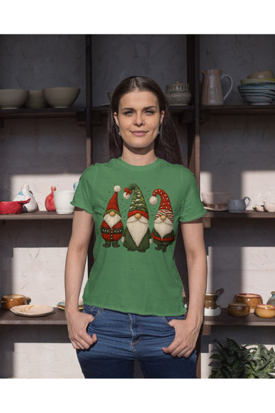 MVRDAR Tricou de Craciun unisex din 100% bumbac pentru femei si barbati