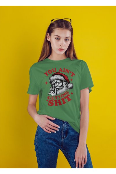 MVRDAR Tricou de Craciun unisex din 100% bumbac pentru femei si barbati
