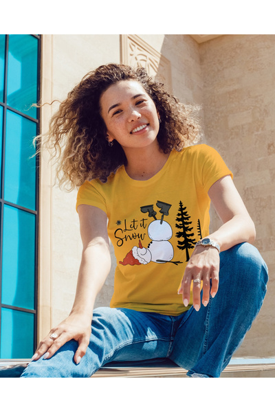 MVRDAR Tricou de Craciun unisex din 100% bumbac pentru femei si barbati