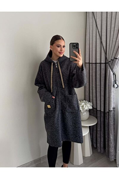 Miasista Cepli Fermuarlı Peluş Kaban