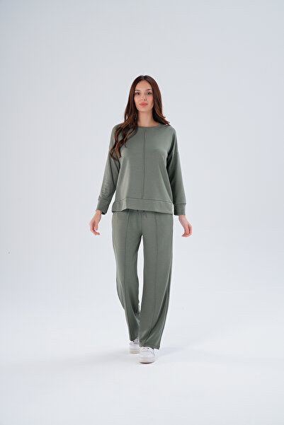 Melesh طقم نسائي من قماش المودال