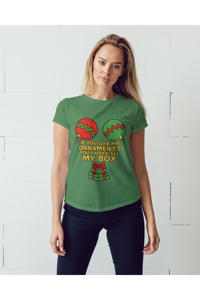 MVRDAR Tricou de Craciun unisex din 100% bumbac pentru femei si barbati
