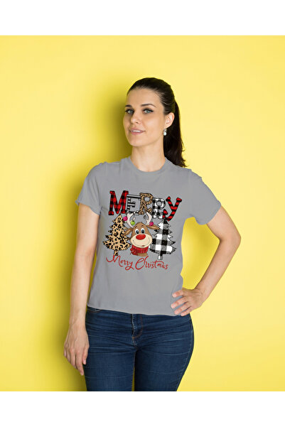 MVRDAR Tricou de Craciun unisex din 100% bumbac pentru femei si barbati