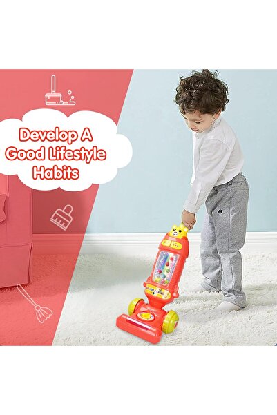 Hibobi Premium لعبة مكنسة كهربائية للأطفال - مكنسة كهربائية للأطفال الصغار مع...