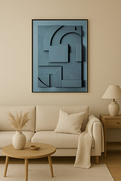 seninürünün Sionya 09 - Μονόχρωμος μοντέρνος αφηρημένος πίνακας ζωγραφικής με...