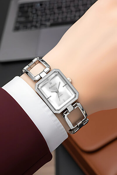 Ferrucci Steel Cord Steel Case Women Wrist Watch Silver Sdfer187