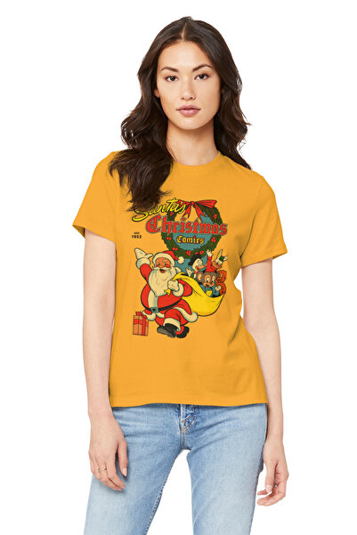 MVRDAR Tricou de Craciun unisex din 100% bumbac pentru femei si barbati