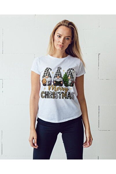 MVRDAR Tricou de Craciun unisex din 100% bumbac pentru femei si barbati