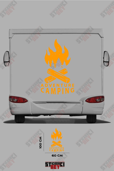 STİCKERCI BEY ملصق كرفان مكتوب عليه 'أدفنتشر كامبينج'