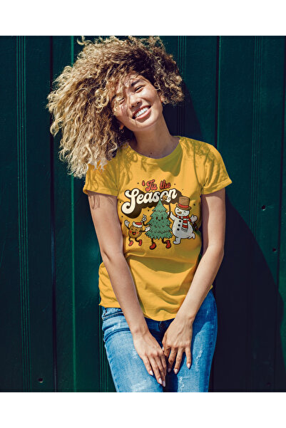 MVRDAR Tricou de Craciun unisex din 100% bumbac pentru femei si barbati
