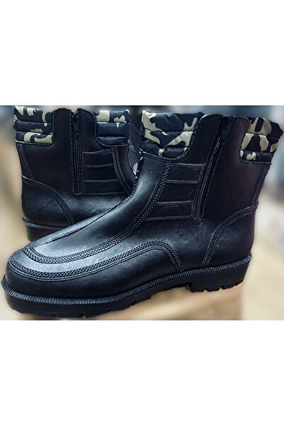 ARISAN Fermuarlı Yüksek Kalite Su Geçirmez İç Kısmı Peluş Plastik Bot