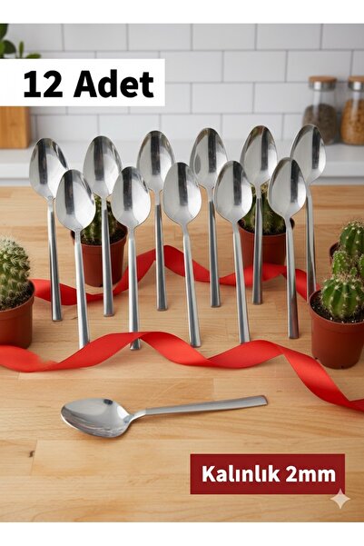 HAKS Sade Yemek Kaşiği 12 Adet