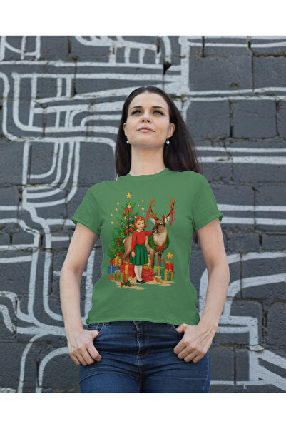 MVRDAR Tricou de Craciun unisex din 100% bumbac pentru femei si barbati