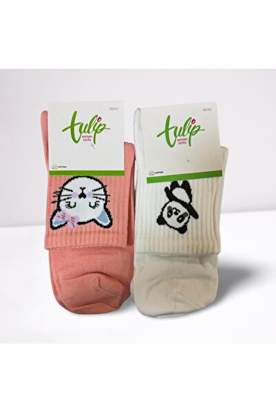 Tulip Women's Ankle Length Figured Socks 6-Piece Set