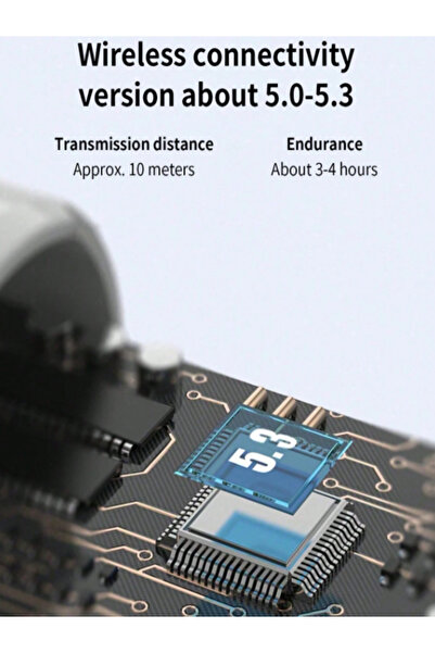 OEM TWS BT 5.4 wireless headphones, semi-in-ear, semi-transparent ABS, noise reduction, sports – Green