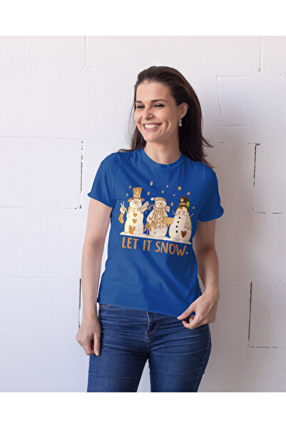 MVRDAR Tricou de Craciun unisex din 100% bumbac pentru femei si barbati