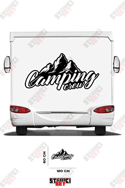 STİCKERCI BEY Camping Mountain View Caravan Sticker Coating