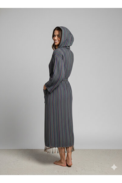 PAZARSEN Buldan Peshtemal Bathrobe Unisex Peshtemal Bathrobe Colorful