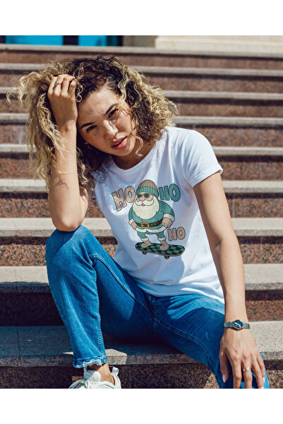 MVRDAR Tricou de Craciun unisex din 100% bumbac pentru femei si barbati