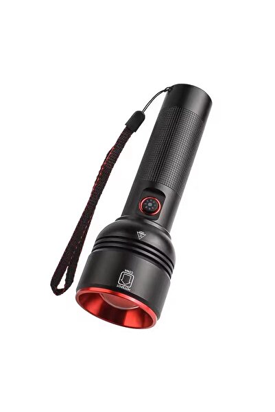 Wıson Şarj Edilebilir El Feneri - - 2000 Lümen - 20 Watt - Zoomlu (WS-5572)