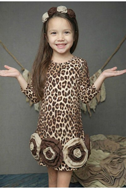 Milon Moda فستان ليكرا مكون من قطعتين، مع تفاصيل وردية وبندانا