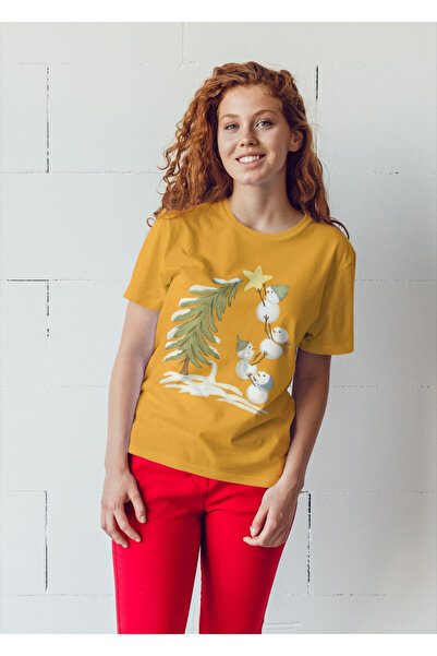 MVRDAR Tricou de Craciun unisex din 100% bumbac pentru femei si barbati