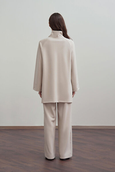 ALLDAY Soft Textured Stone Pants Suit