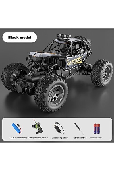 zyteq ZYTEQ®️ RC Off-Road Toy Car for Kids, with Big Tires, Suspension and Battery, Black