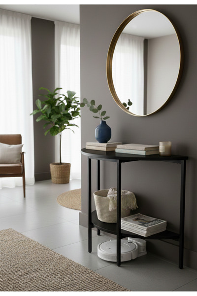 Kırlenta ASYA DRESUAR METAL AYAKLI DRESUAR KAHVE KÖŞESİ KONSOL