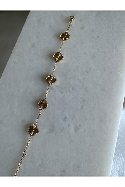 PINARIN TAKI DÜNYASI AKSESUAR سوار نسائي من الفولاذ موديل يو إن إتش جولد