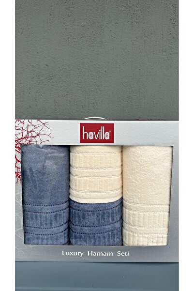 SERENART HOME HAVİLLA HAMAM SETİ LACİVERT