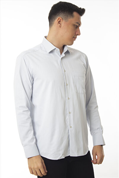 DAŞ ÜNİFORMA Classic Cut (with Pockets) Dobby Fabric Classic Men's Shirt