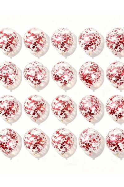 Generic Sequin Balloons for Party, Wedding & Birthday - 20pcs Colorful Shiny Latex Balloons