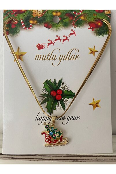 312 KONSEPT New Year Christmas Themed Uncertain Steel Necklace