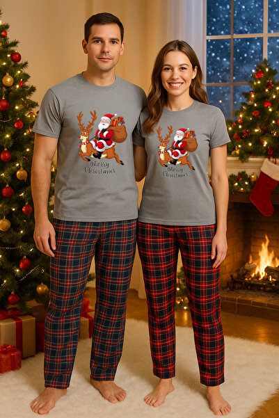 MVRDAR Couple pajamas - Grinch Christmas set for two with Cotton t-shirt and ...