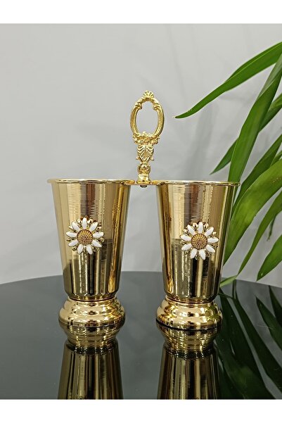 PARILTI HOME COLLECTİON طقم من 2 حامل ملاعق ذهبي