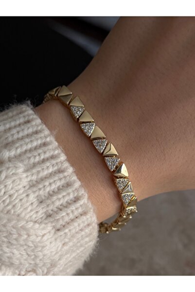 ZWEIG Zirkon Üçgen Bileklik
