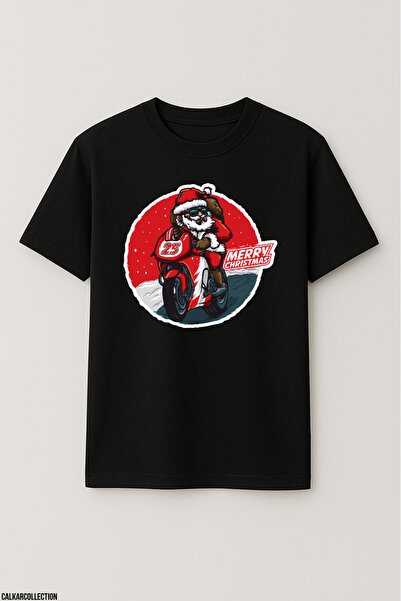 CALKARCOLLECTION تيشيرت للجنسين قصة فضفاضة ميراي كريسماس هير