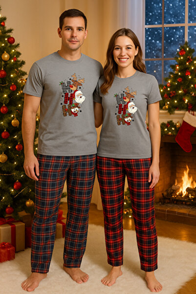 MVRDAR Couple pajamas - Grinch Christmas set for two with Cotton t-shirt and ...