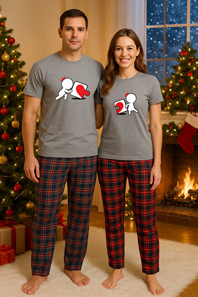 MVRDAR Couple pajamas - Grinch Christmas set for two with Cotton t-shirt and ...