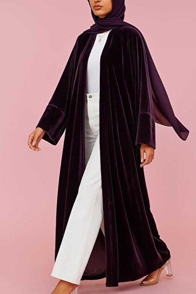 MayaCloset مخمل فاخر دافئ مع كيمونو نيدا و فيراس و عباية - مثالي لفصل الشتاء