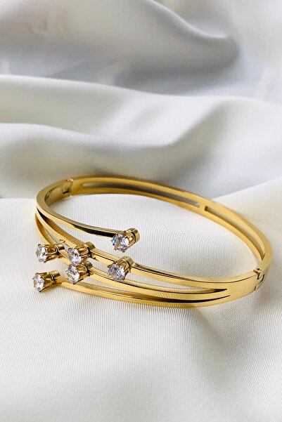 Bonicce Multi-Colored Women's Steel Handcuff Bracelet