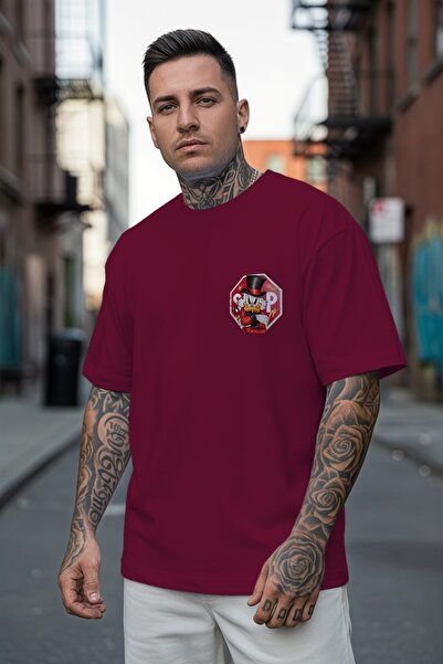 OEM Oversized STOP T-shirt, 100% cotton for men