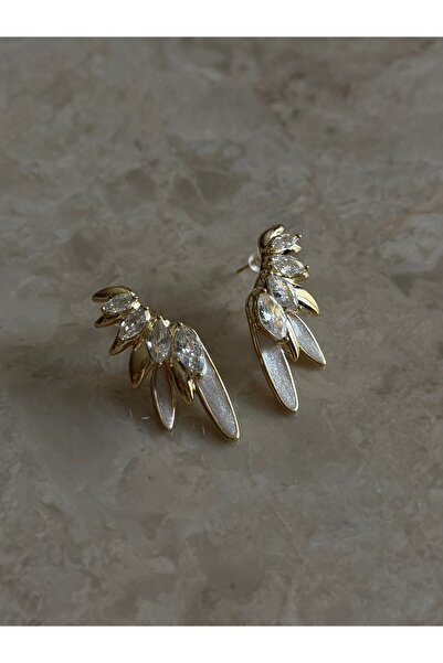 ZWEIG Taşlı Kanat Küpe