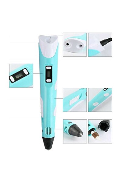 Xmaster 3D Pen Set, 50m Filament Cartridges, Stencils, Pink, 18.5×4.5×3 cm