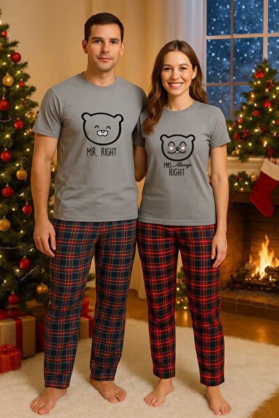 MVRDAR Couple pajamas - Grinch Christmas set for two with Cotton t-shirt and ...