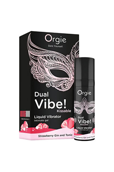 Orgie Dual Vibe strawberry and gin tonic universal stimulator gel 15 ml